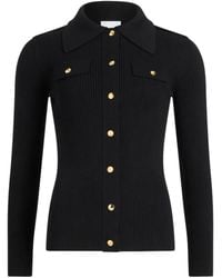 Patou - Ribbed Wool Cardigan - Lyst