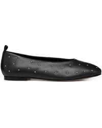 Geox - Marsilea Stud-Embellished Leather Ballet Flats - Lyst