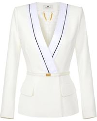 Elisabetta Franchi - Flap-Pocket Jacket - Lyst