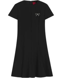 HUGO - Minikleid mit Schleife - Lyst
