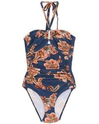 Zimmermann - Aster Wide Link 1Pc Floral-Print Swimsuit - Lyst