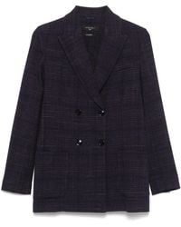 Circolo 1901 - Check Double-Breasted Blazer - Lyst