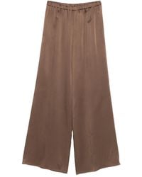 Antonelli - Elasticated-waist Satin Trousers - Lyst