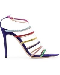 Gianvito Rossi - Ladies Multicolored Mirage Strappy Crystal Sandals - Lyst