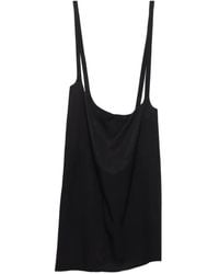 Prada - Crepe Skirt With Suspender Straps - Lyst