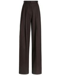 Dolce & Gabbana - Pinstripe Wool Trousers - Lyst