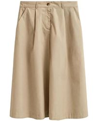 GANT - Pleated A-Line Skirt - Lyst