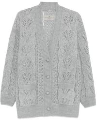 Ermanno Scervino - Cable-Knit Button Cardigan - Lyst