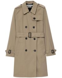AllSaints - Leonard Double-Breasted Cotton-Blend Trench Coat - Lyst