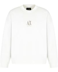 ARMANI EXCHANGE - Logo-Embroidered Sweatshirt - Lyst