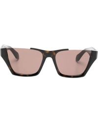 Alaïa - Tortoiseshell-Effect Square-Frame Sunglasses - Lyst