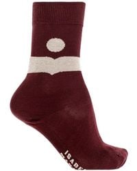 Isabel Marant - Nesson Intarsia-Knit Socks - Lyst