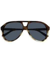 Gucci - Pilotenbrille Mit Gg - Lyst