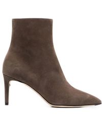 Ferragamo - Bootie Suede Ankle Boots - Lyst