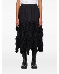 Comme des Garçons - Ruffled Asymmetric Midi Skirt - Lyst