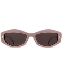 McQueen - Geometric-Frame Sunglasses - Lyst