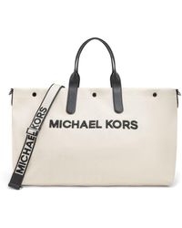 Michael Kors - Oversized Cotton Tote Bag - Lyst