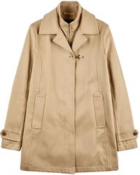 Fay - Trenchcoat Met Houtje-Touwtje Detail - Lyst
