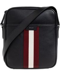 Bally - Bolso messenger de piel a rayas - Lyst
