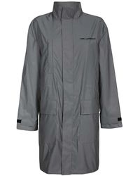 Karl Lagerfeld - Mantel aus Techno-Stoff - Lyst