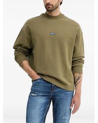 HUGO - Logo-Patch Sweatshirt - Lyst