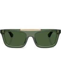 Burberry - Zonnebril Met Rechthoekig Montuur - Lyst