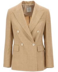 Eleventy - Double-Breasted Blazer - Lyst