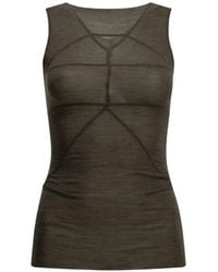 Rick Owens - Haut Sans Manches Temple T À Coutures Géométriques - Lyst