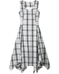 B+ AB - Plaid-Pattern Belted Dress - Lyst