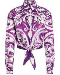 Dolce & Gabbana - Hemd Mit Grafischem Print - Lyst