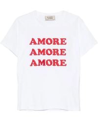 ALESSANDRO ENRIQUEZ - T-Shirt À Slogan Brodé - Lyst