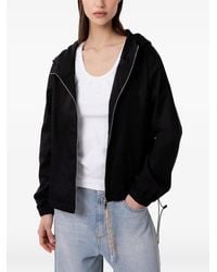Gaelle Paris - Hooded Drawstring Bomber Jacket - Lyst