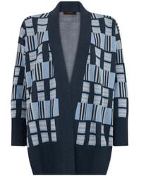 Moorer - Geometric-Pattern Cardigan - Lyst