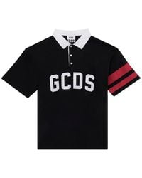 Gcds - Logo Striped Polo Shirt - Lyst