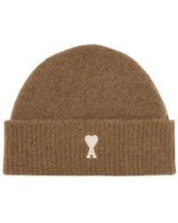 Ami Paris - Ami De Coeur Gestreepte Muts - Lyst