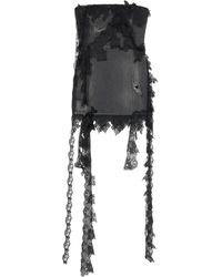Blumarine - Blumenspitze Asymmetrisches Kleid - Lyst