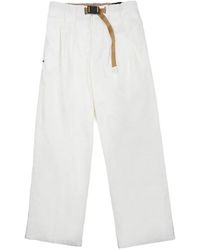 White Sand - Belted Pleated Trousers - Lyst