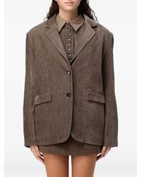 ELEH - Notched-Lapels Single-Breasted Blazer - Lyst