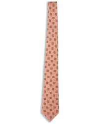 Kiton - Silk Tie With Floral Pattern - Lyst