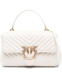Pinko - Love One Quilted Shoulder Bag - Lyst
