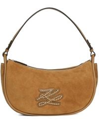 KARL LAGERFELD - K/Autograph Patch Moon-Silhouette Shoulder Bag - Lyst