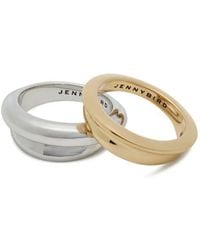 Jenny Bird - Zweifarbige Lennon Ringe (2Er-Set) - Lyst