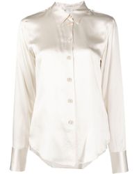Eleventy - Silk Long-sleeved Shirt - Lyst
