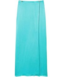 Twinset - Satin-Finish Maxi Skirt - Lyst