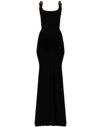 Versace Jeans Couture - Baroque-Buckle Maxi Dress - Lyst