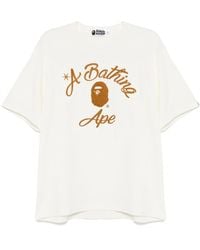 A Bathing Ape - Chain Stitch College T-Shirt - Lyst