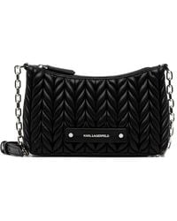 Karl Lagerfeld - Quilted Logo-Plaque Cross Body Bag - Lyst