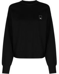 Emporio Armani - Sweater Met Logo Applicatie - Lyst
