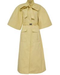 Alexis - Ilardi Belted Puff-Sleeve Midi Dress - Lyst