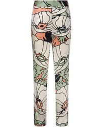 JUAN DE DIOS - Gladiolos Garden Broek Met Print - Lyst